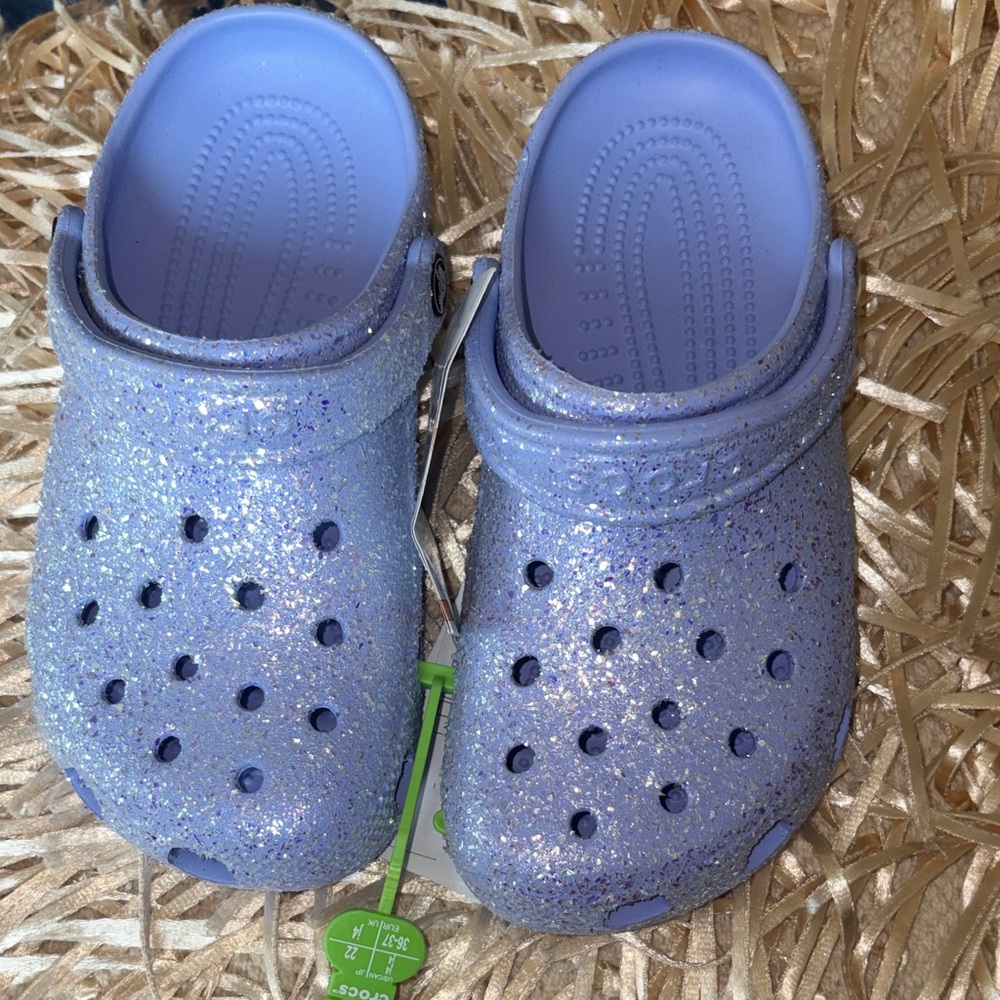CROCS classic glitter clogs